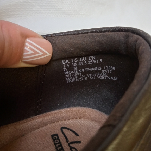 Clarks Collection Soft Cushion Brown Leather Comfy - Picture 8 of 11